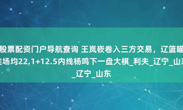 股票配资门户导航查询 王岚嵚卷入三方交易，辽篮瞄准场均22.1+12.5内线杨鸣下一盘大棋_利夫_辽宁_山东